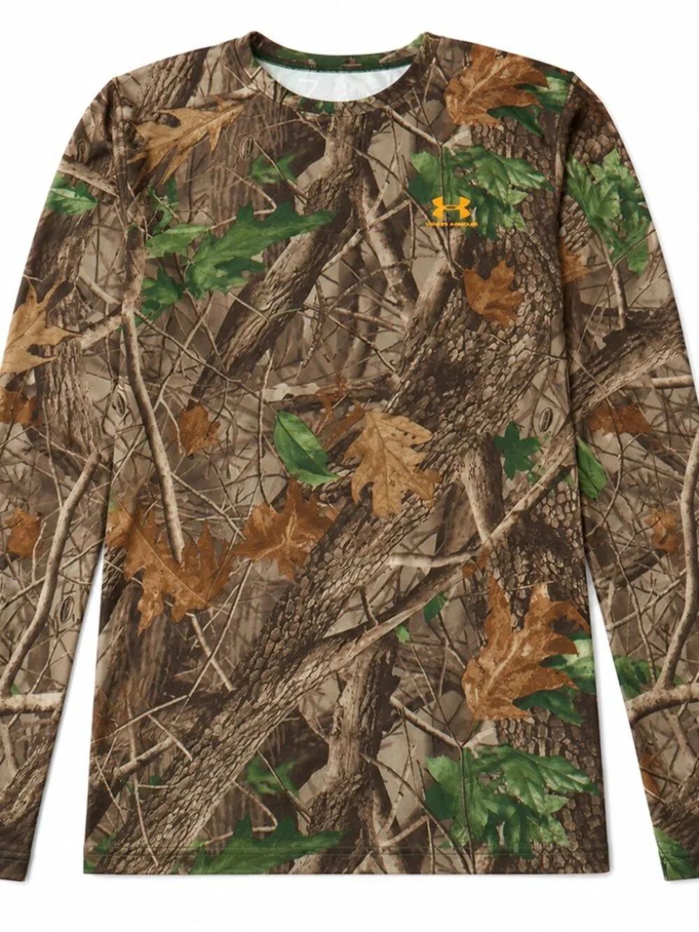 Under Armour Men's Woodland Camo Performance Hunting Long Sleeve Shirt